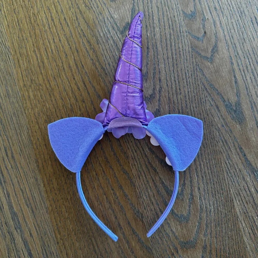 Girls Dance Unicorn Leotard Costume Purple Pink Lilac Headband and Tutu